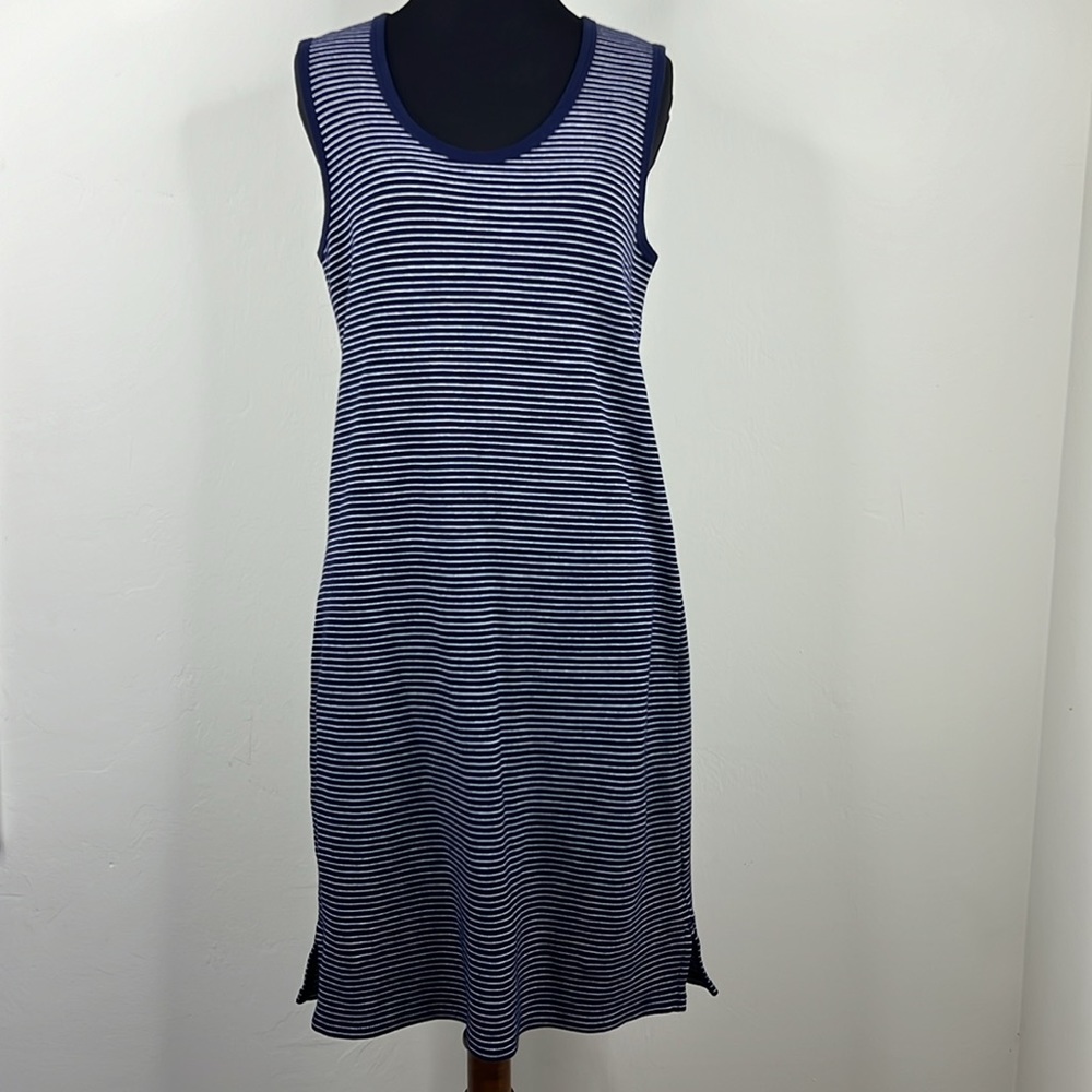J. CREW Navy White Stripe Sleeveless Dress XS